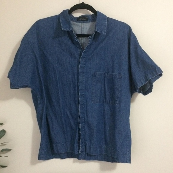 Boxy OAK + FORT Denim Shirt - Picture 1 of 2